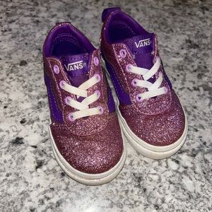Toddler size 6 Sparkle Vans